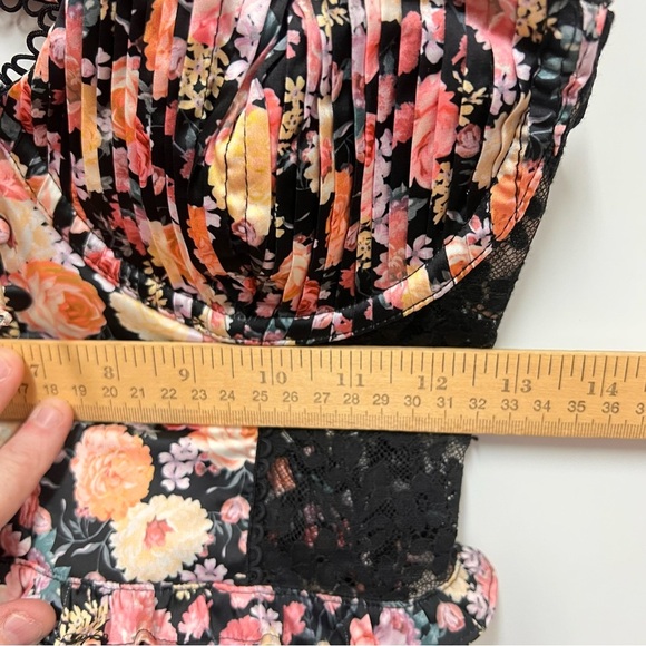 For Love and Lemons gardenia bustier longline ruched bra top size XL - Picture 13 of 16